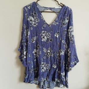Lush flora blouse sz xs